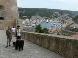 vacances en corse avec notre bouvier des flandres Ahostia de Lage Baston